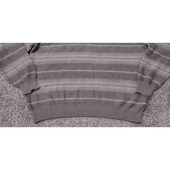 Ermenegildo Zegna Sweater Mens Medium (M) Knit Crewneck Striped Grandpa Italy - Picture 11 of 16